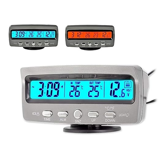 Multi-Functional Car Smart Digital Thermometer, Outside Thermometer Fahrenheit by TOTMOX
