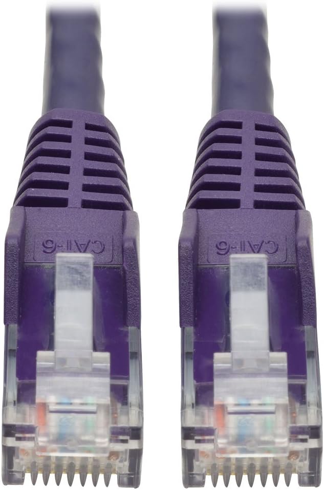 Tripp Lite 15ft Cat6 Gigabit Ethernet Snagless Molded Patch Cable UTP Purple by TrippLite