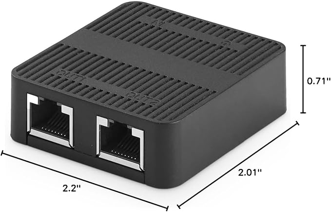Binardat 1 to 2 Gigabit Network Splitter, 3 Port Gigabit Ethernet Switch - Image 8