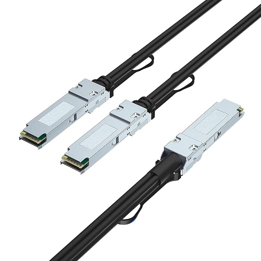 10Gtek 200GbE to 2x100GbE Splitter DAC, QSFP56 to 2xQSFP56, by 10Gtek
