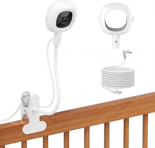 Baby Monitor Stand for Nanit Pro/Plus, Flexible Gooseneck Clip Mount by wochel