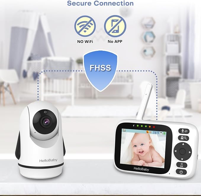 HelloBaby Monitor No WiFi Video Baby Monitor - Image 6