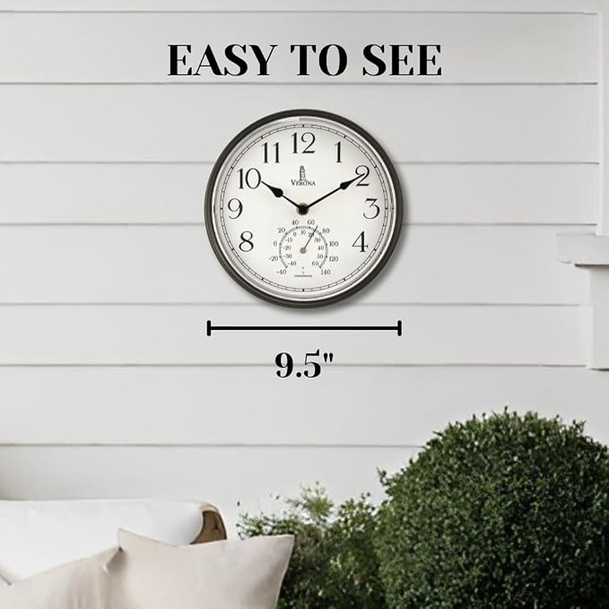 Outdoor Clocks for Patio Waterproof - Image 2
