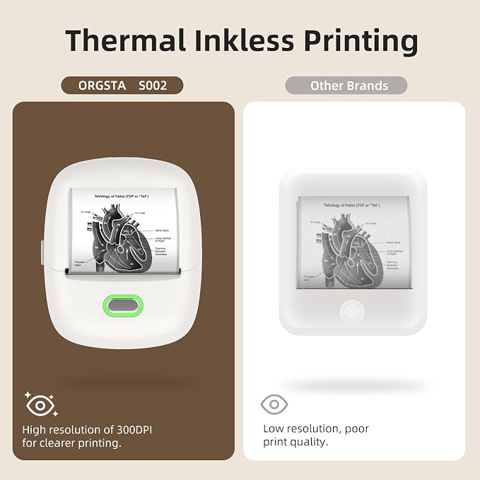 ORGSTA Sticker Printer Mini Printer S002 PrintPods Bluetooth Portable Sticker - Image 5