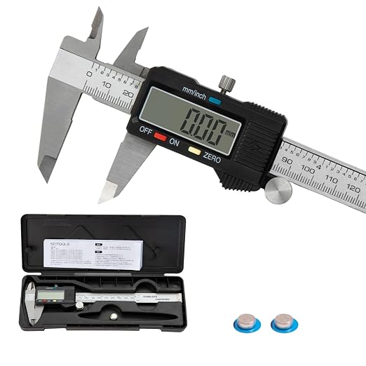Digital Caliper 0-6" Measuring Tool by SCITOOLS