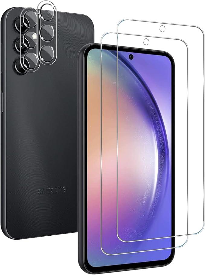 BIGFACE Galaxy A54 Tempered Glass Screen Protector + Camera Lens Protector by Wehaveaprofessionalteam