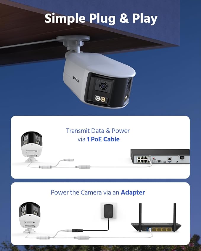 ANNKE FCD800 4K 8MP Dual Lens PoE Security Camera, 180°Panoramic View, Smart - Image 9