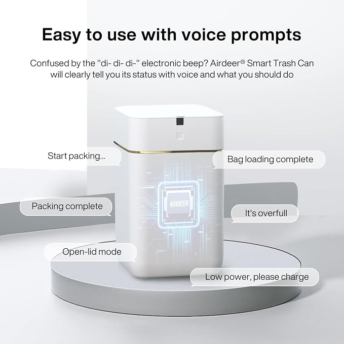 Airdeer Automatic Trash Can, 4 Gallon Self Sealing and Self-Changing Smart - Image 5