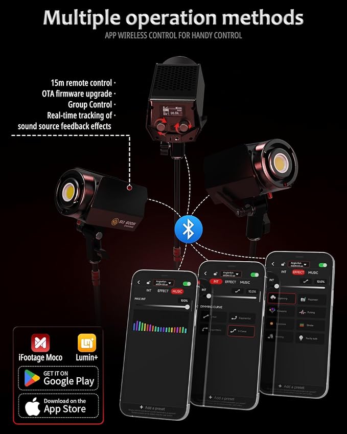 IFOOTAGE LED Continuous Lighting, 70W LED Video Light - Image 9