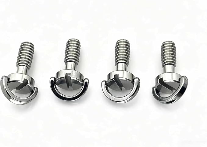 4PCS 1/4-20 Threaded D-Shaped Ring Stainless Steel Camera Fixing Screw - Image 4
