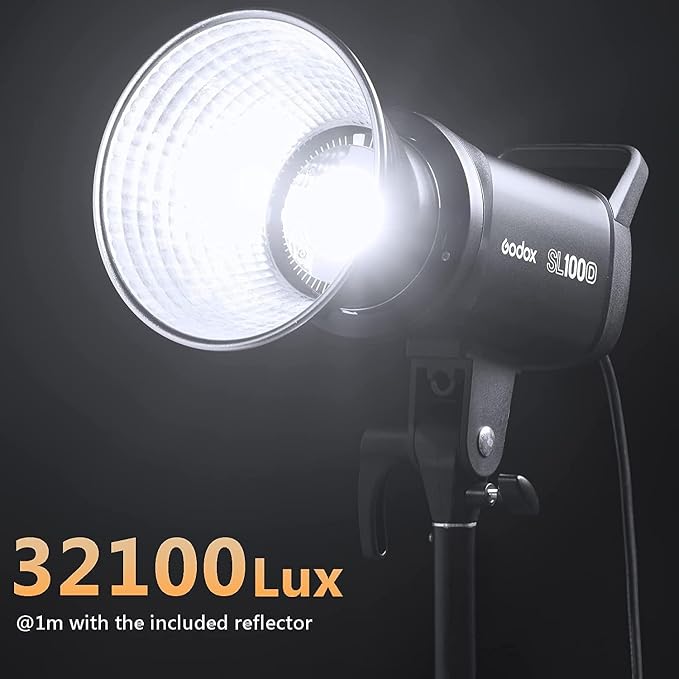 Godox SL100D 100W Daylight LED Video Light – 32, CRI 96+, Bowens Mount LED - Image 4