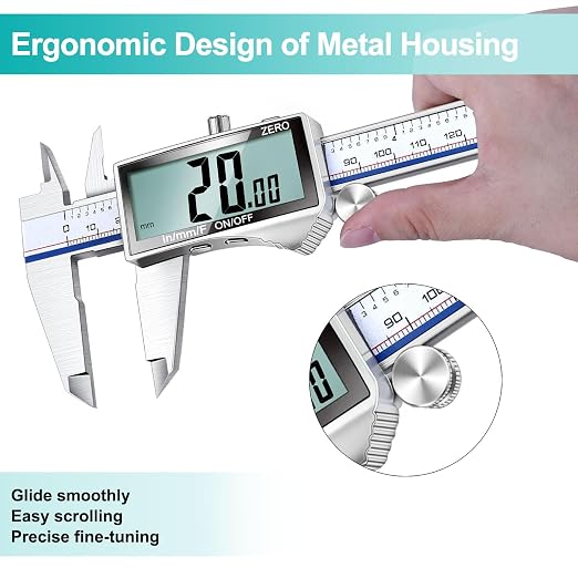 Kynup Digital Caliper Measuring Tool, Vernier Dial Caliper Digital Outside - Image 6