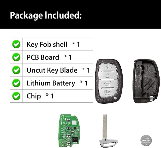 Replacement for 2017 2018 2019 2020 Hyundai Ioniq Hybrid Key Fob Remote Control - Image 6