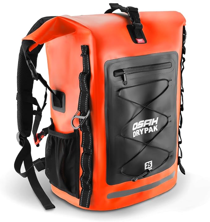 OSAH DRYPAK Waterproof Backpack Dry Bag 25L/35L/55L/85L – Heavy Duty Roll-Top by OSAHDRYPAK