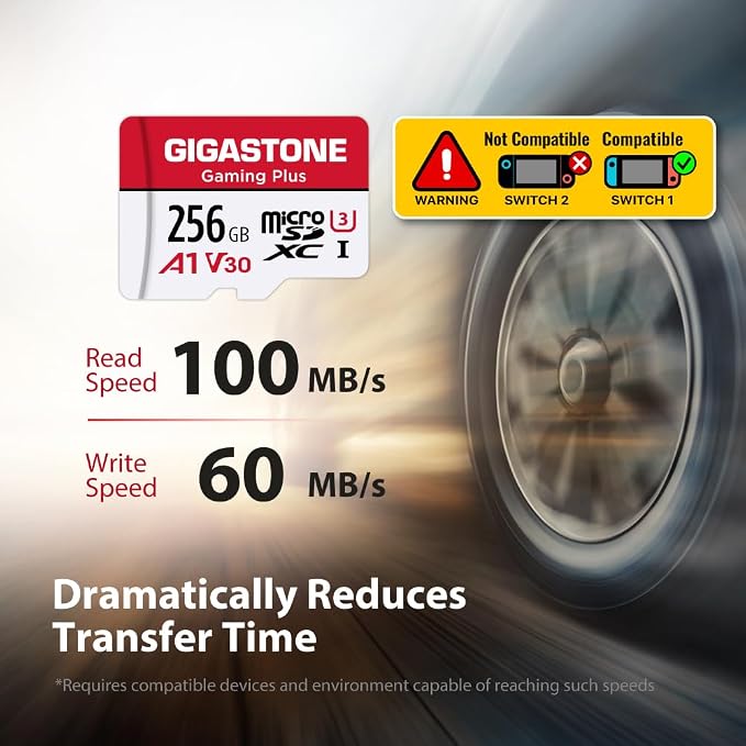 【for Switch 1 Only】 GIGASTONE 256GB Micro SD Card 5-Pack, Gaming Plus, - Image 3