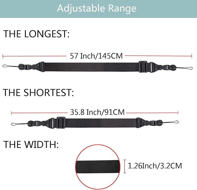 3 Pack Adjustable Shoulder Strap:Comfortable - Image 2
