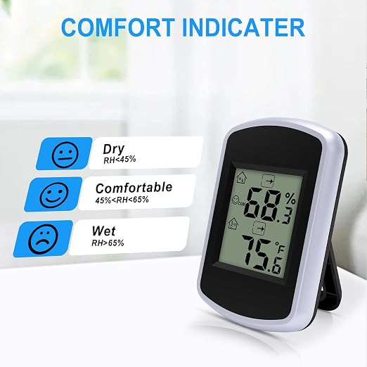 Urageuxy Digital Hygrometer Thermometer, Temperature Humidity Monitor - Image 5