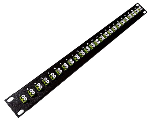 Ultra Spec Cables 1U 24 Port High Density Patch Panel, Loaded by UltraSpecCables
