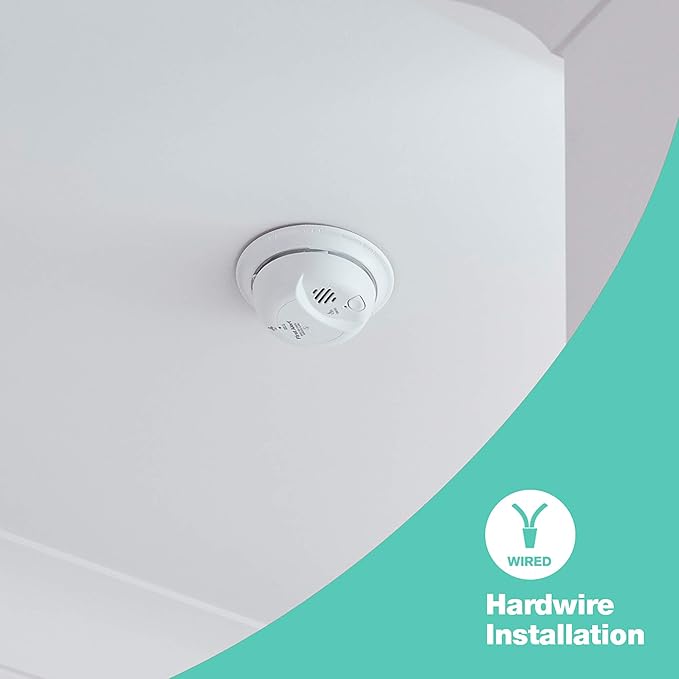 First Alert BRK SC9120B-6 Hardwired Smoke and Carbon Monoxide Detector - Image 4