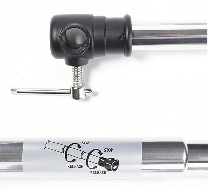 Pro 10 ft Aluminum Alloy Telescopic Crossbar, 3 Section Background Support - Image 2