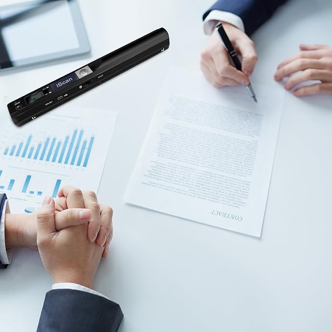 Portable Document Scanner, 900DPI Handheld Scanner Wand - Image 2