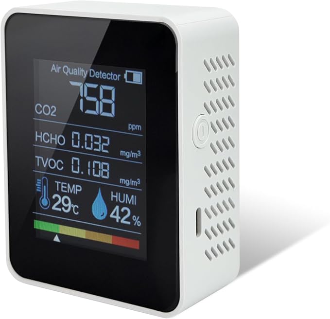 Carbon Dioxide Detector Portable, Formaldehyde TVOC Air Quality Monitor by Unknown