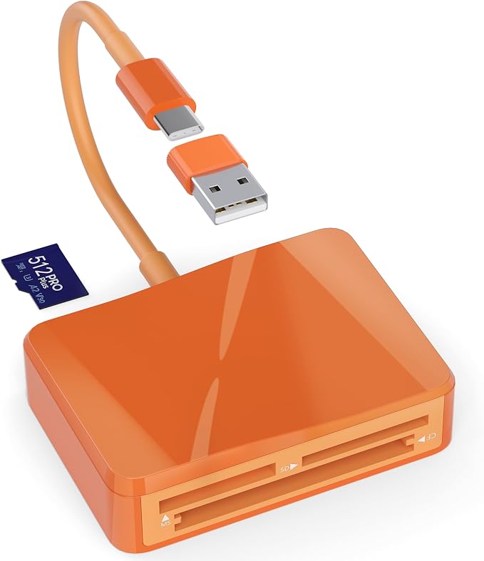 SD Card Reader, 4 in 1 USB C to SD/TF/CF/MS Card Reader - Image 9