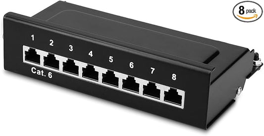 kwmobile 8 Port Patch Panel by kwmobile
