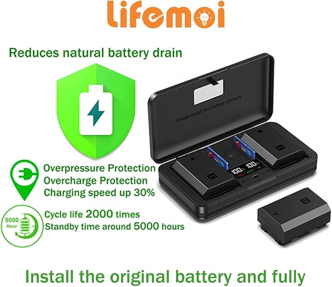 NP-W126 Camera Battery Multifunctional Charger Set Compatible - Image 4