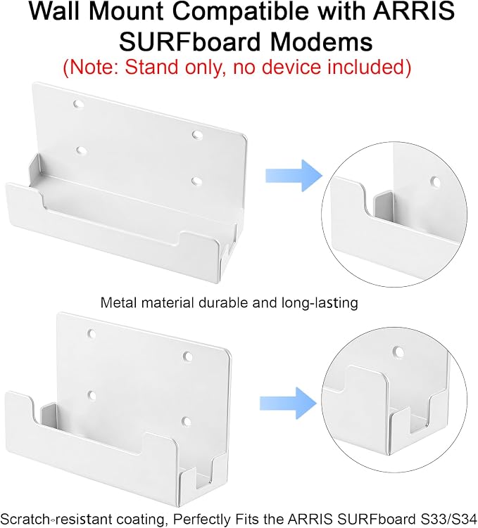 Metal Wall Mount for Arris Surfboard S33/S34, Designed for Arris Surfboard - Image 2