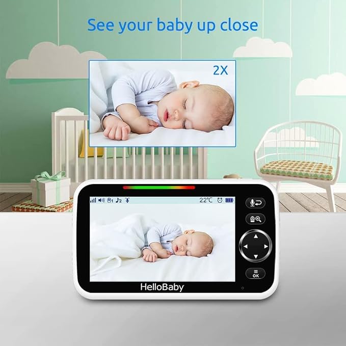 HelloBaby Upgrade 5’’ Baby Monitor - Image 8