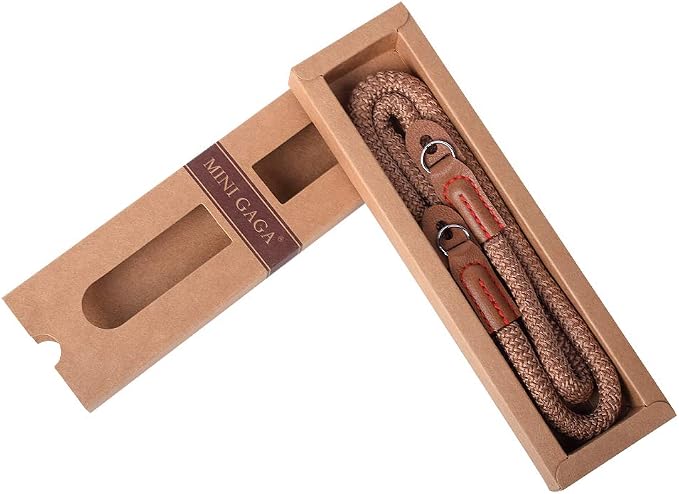 Vintage Handmade Cotton Leather Rope Camera Neck Strap - Image 6