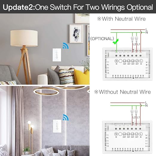 MOES ZigBee Smart Touch Wall Light Switch, Requires Tuya ZigBee Hub, No Neutral - Image 3