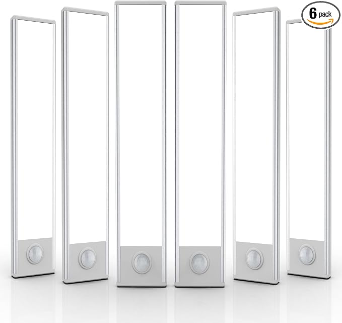 6 Pack Under Cabinet Lights Wireless, 40 LED Motion Sensor Light Indoor by AVEVA