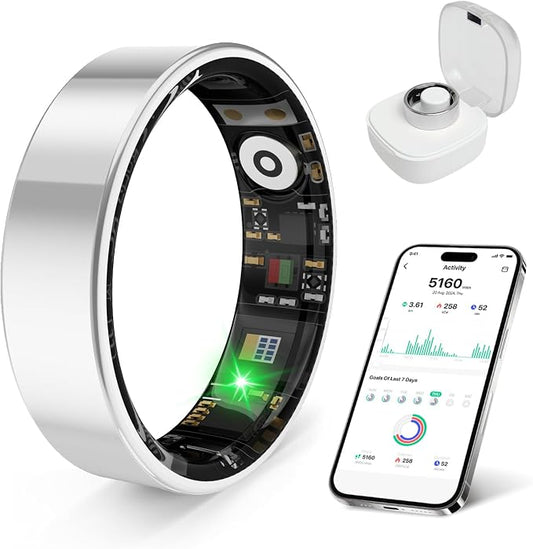 2026 Smart Ring Health Tracker for Men Women, Sleep Stress Exercise Health by Unknown