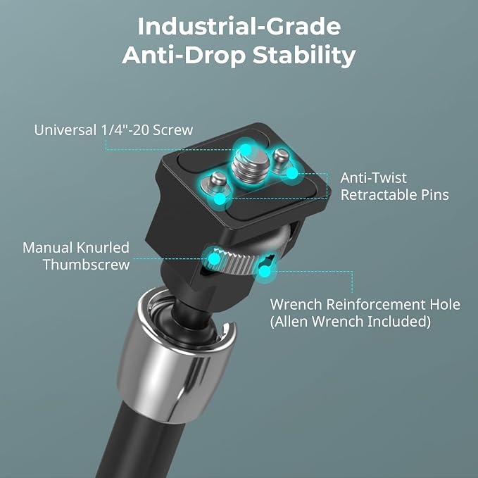 SMALLRIG 12.9 Inches Magic Arm Clamp, - Image 2