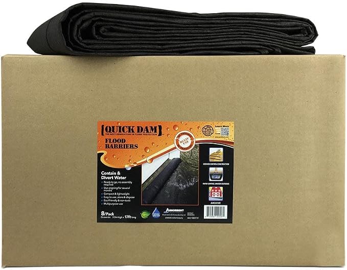 Quick Dam QD617-8 Water-Activated Flood Barriers, 8 Pack - Image 3