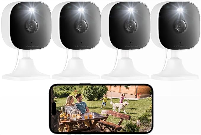 4MP Indoor Cameras for Home Security, Outdoor Security Camera Indoor, 2.4g/5g by VSMAHOME