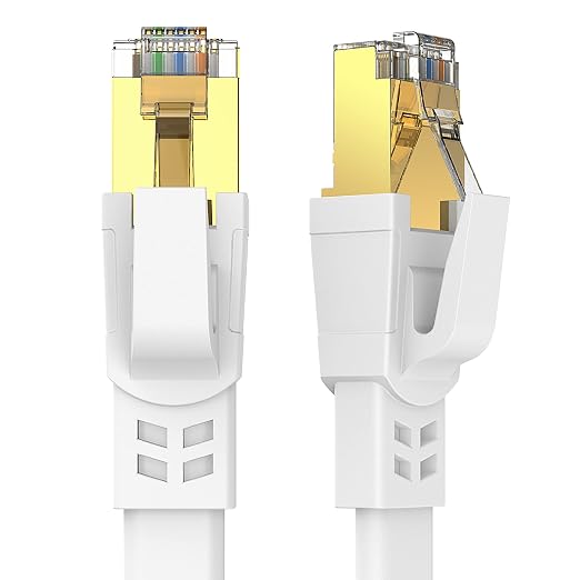 Cat8 Ethernet Cable 100FT, High Speed Outdoor and Indoor Available Cat8 Network by Qiuean