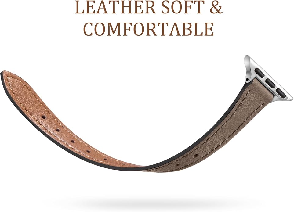 Charlam Slim Leather Band Compatible - Image 3