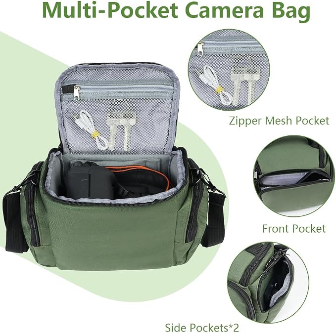 Ainiv DSLR Camera Bag, Waterproof Anti-Shock SLR Camera Case, Large Adjustable - Image 3