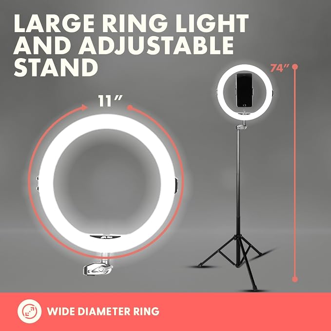 SQUATZ 11’’ LED 12W Selfie Ring Light - Image 5