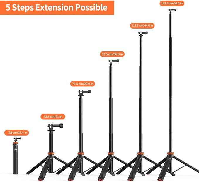 UURig Telescopic Selfie Stick Long - Image 2