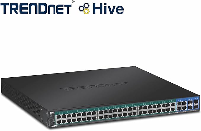 TRENDnet 52-Port Web Smart PoE+ Switch, 48 x Gigabit PoE+ Ports, 4 x Shared - Image 5