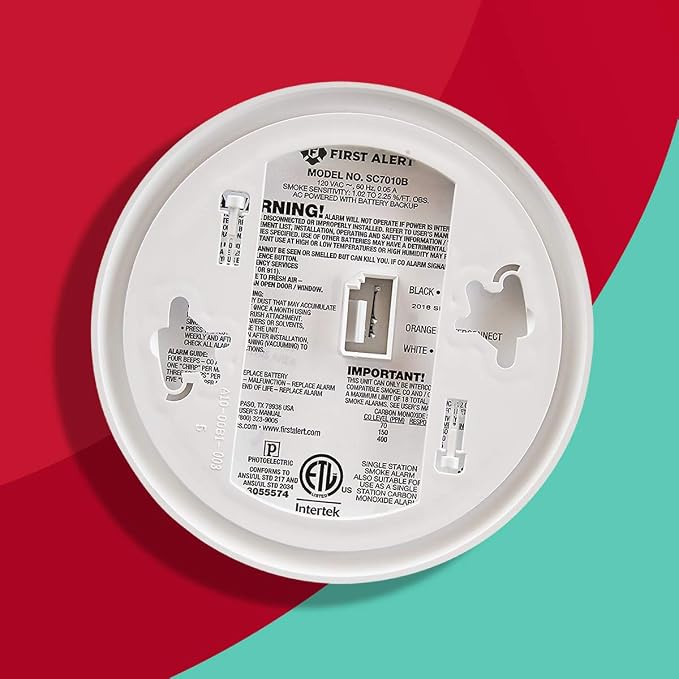 FIRST ALERT BRK SC7010B-3 Hardwired Smoke and Carbon Monoxide Detector - Image 6
