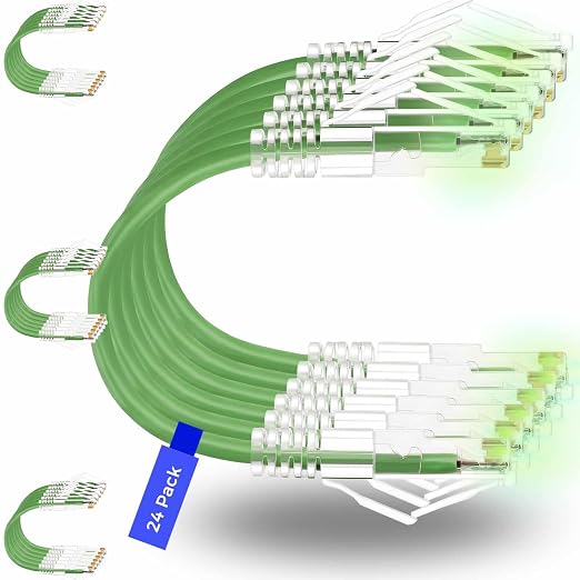 Rapink Patch Cables Cat6/ Cat6a 0.5ft Slim, Cat6a Ethernet Patch Cable 10G by Rapink
