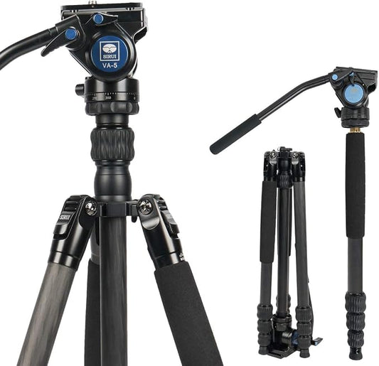 Sirui 2-in-1 Traveler Series Carbon Fiber Video Tripod by SIRUI