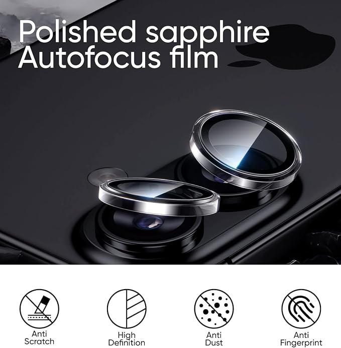 MAGIC JOHN for iPhone 16Plus/16 Camera Lens Protector 9H Aerospace Tempered - Image 5