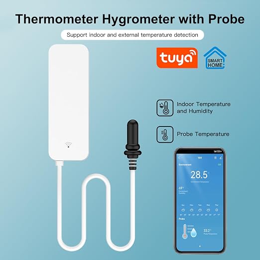 Smart Thermometer Hygrometer: WiFi Temperature Sensor - Image 2