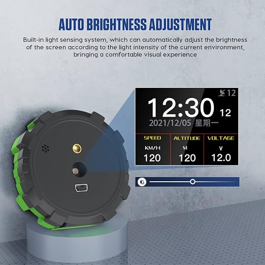 MR CARTOOL GPS Slope Meter Digital Inclinometer Car Speedeometer HUD Head Up - Image 8